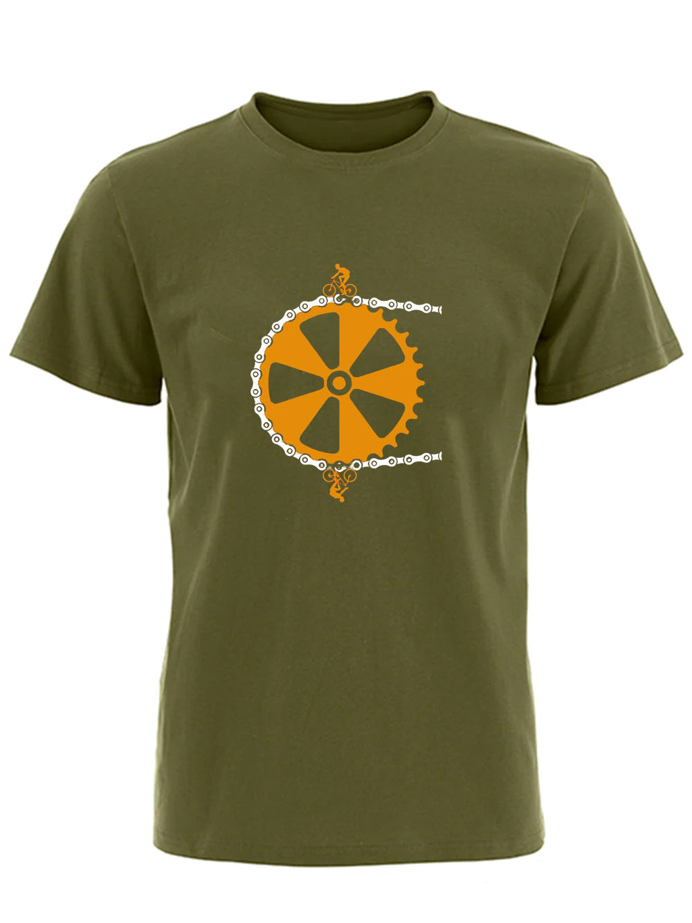 RideVogue Gear Up Printed Cotton T-shirt