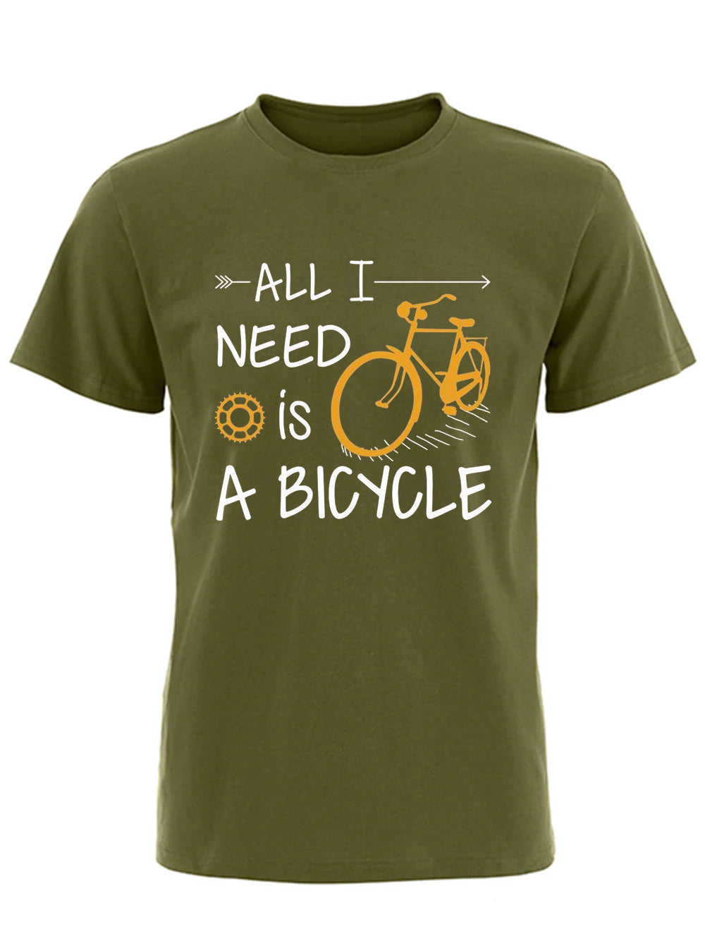 RideVogue Cyclist’s Motto Printed Cotton T-shirt