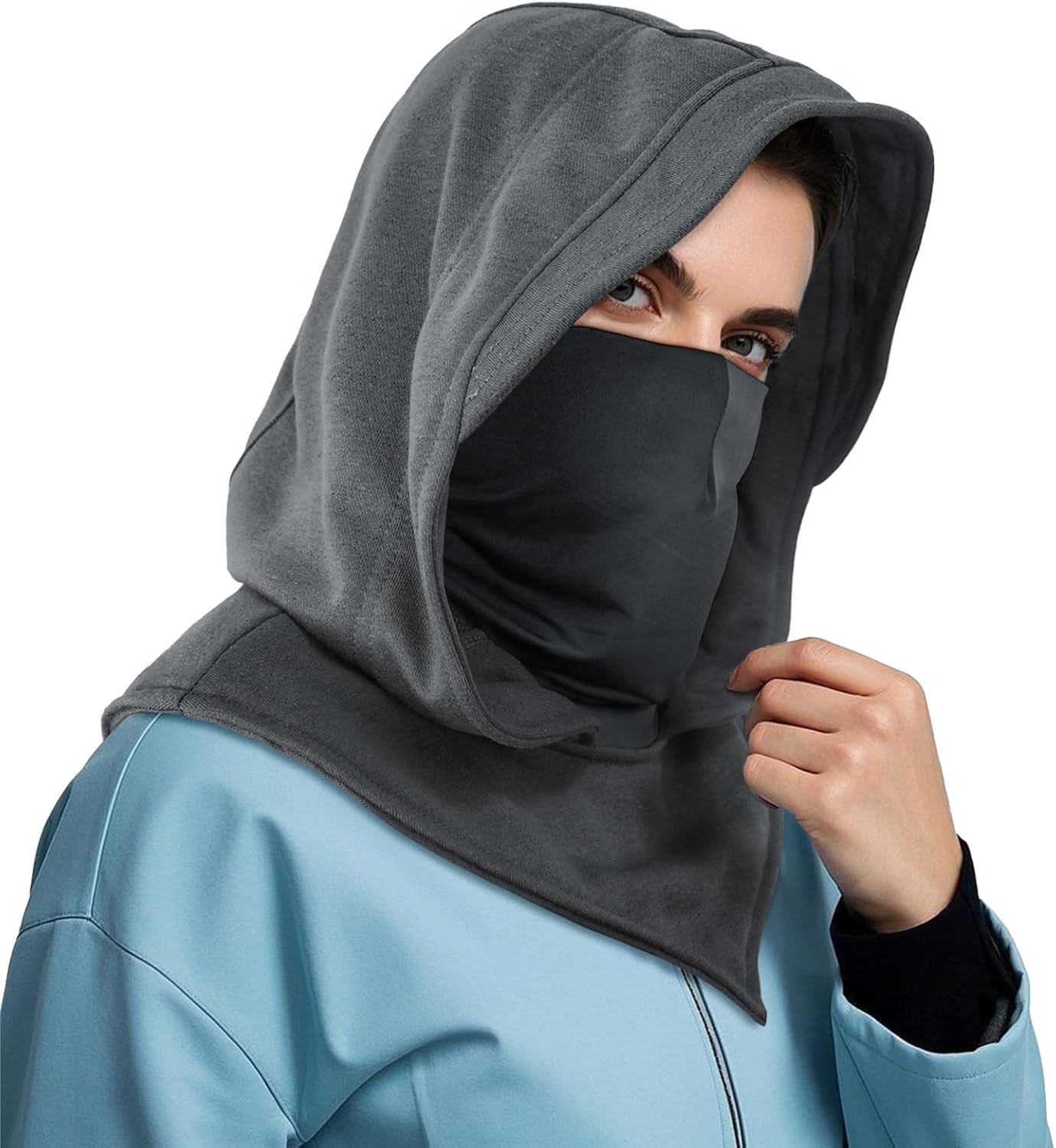 Daily Wear Breathable Face & Neck Gaiter Winter Warmer| Halloween Punk Rogue Hooded Scarf |Wide Variety Costume Cowl