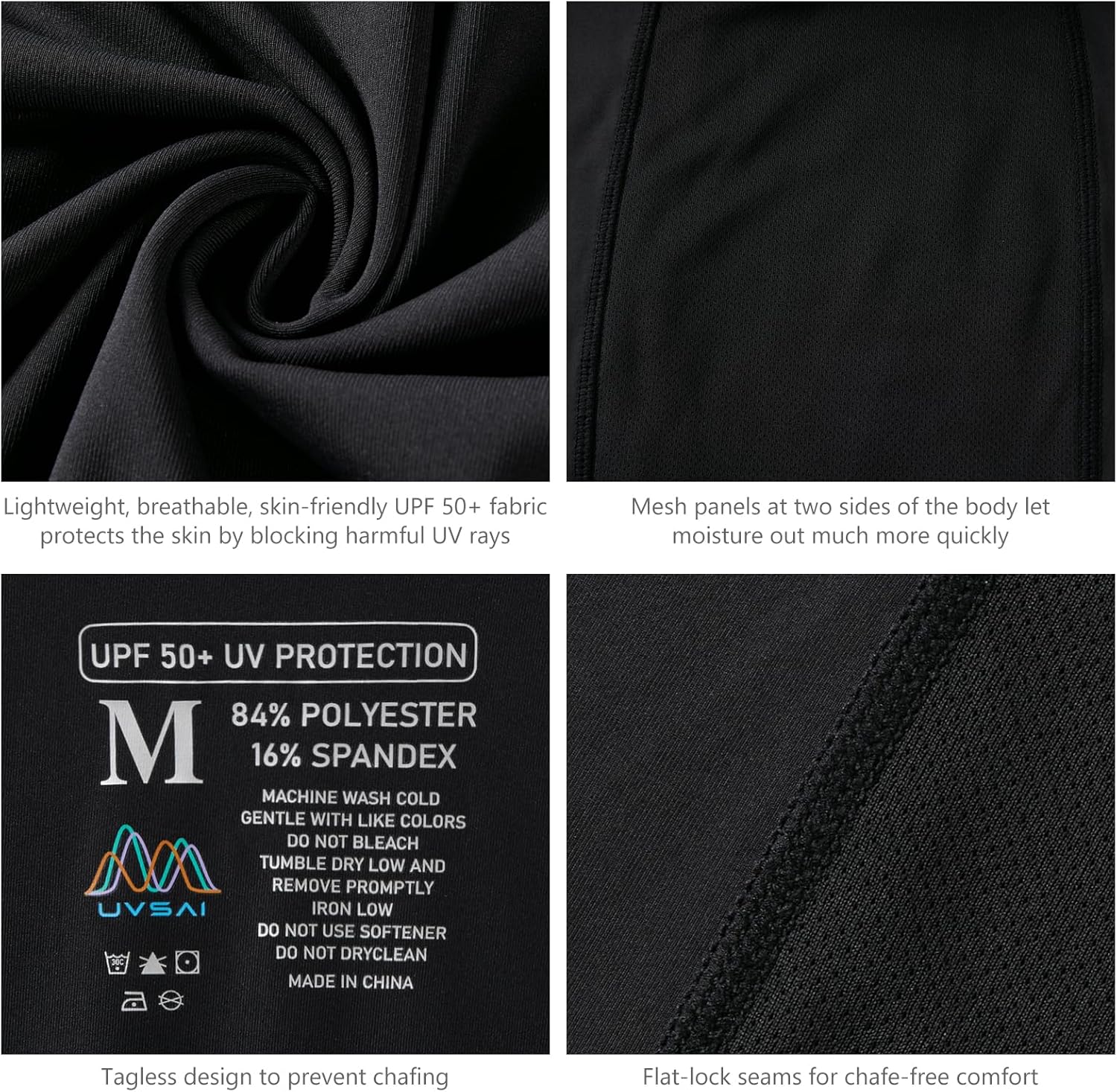 Men’s UPF 50+ Hoodie Shirt with Mask Long Sleeve Permanent UV Sun Protection Neck Gaiter Performance T for Outdoor