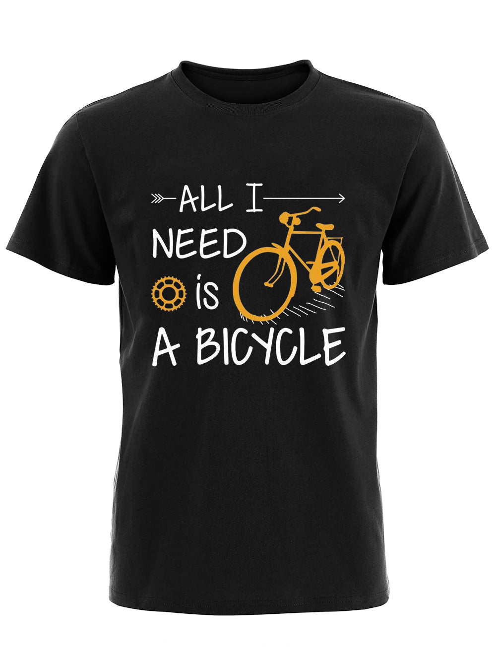 RideVogue Cyclist’s Motto Printed Cotton T-shirt