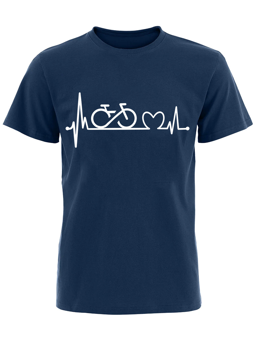 RideVogue Heartbeat Printed Cotton T-shirt