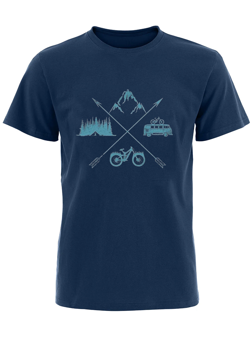 RideVogue Nomad Ride Printed Cotton T-shirt