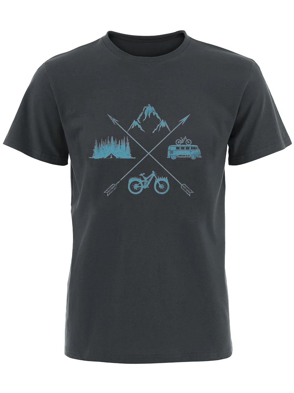 RideVogue Nomad Ride Printed Cotton T-shirt