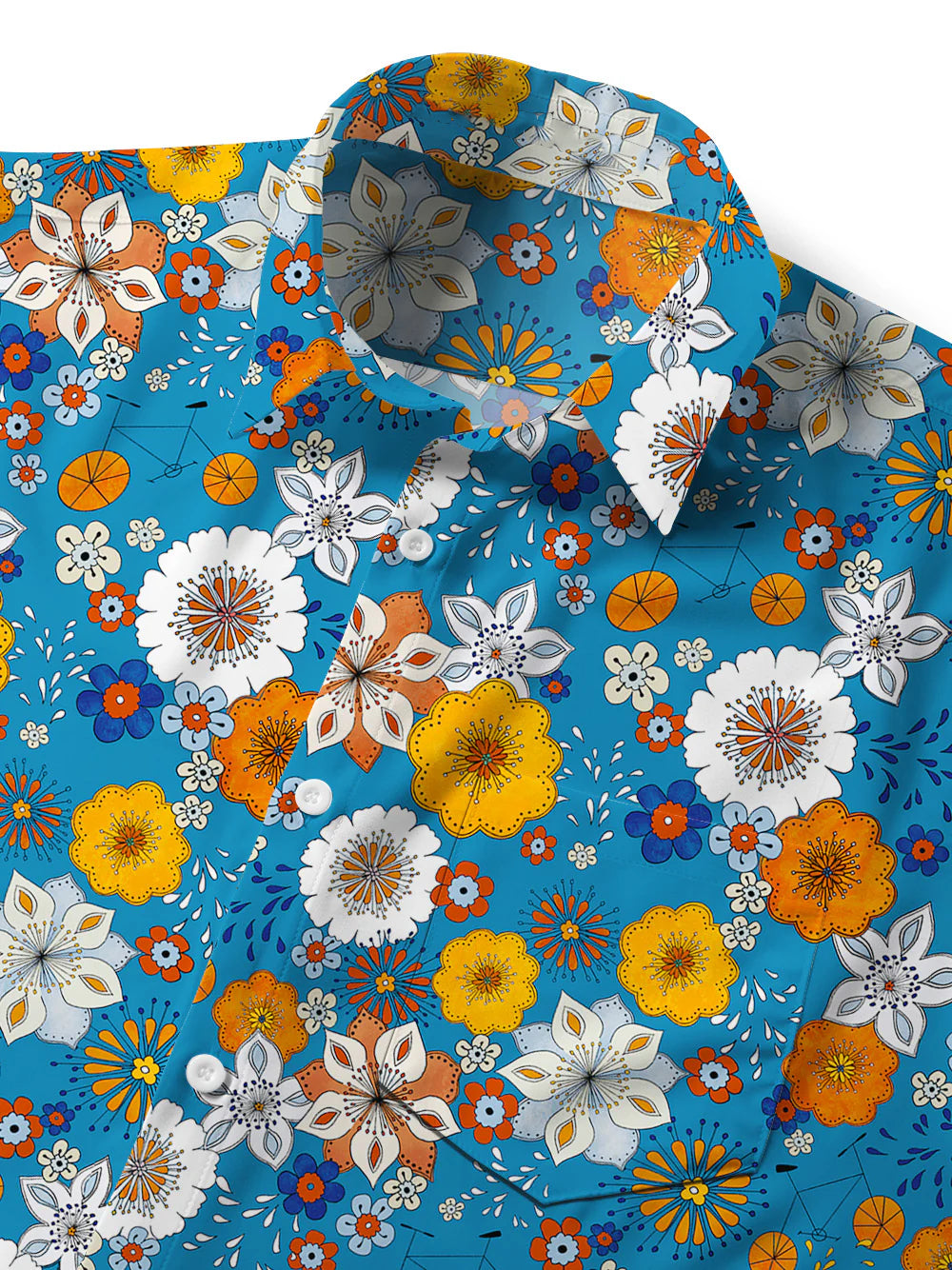 RideVogue Multicolor Flowers Ultra-Light Airy Gravel Shirt
