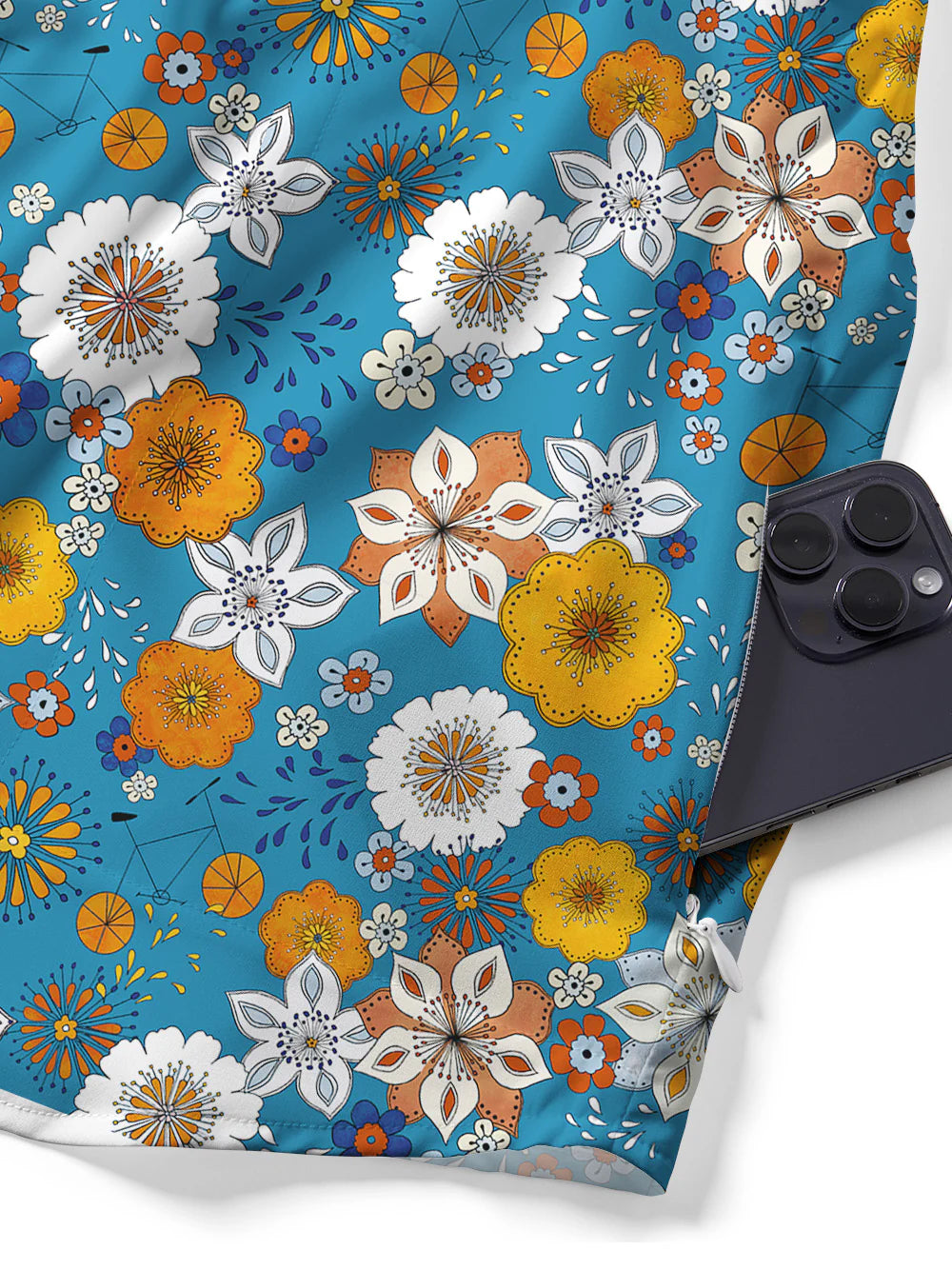 RideVogue Multicolor Flowers Ultra-Light Airy Gravel Shirt