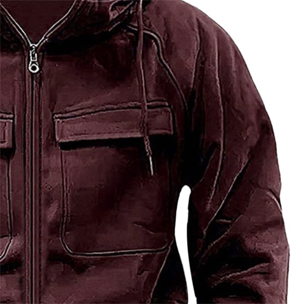 Hoodies for Men Tactical Vintage Long Sleeve Shirts 1/4 Zip Up Hoody Fall Winter Muscular Strong Pullover Tops