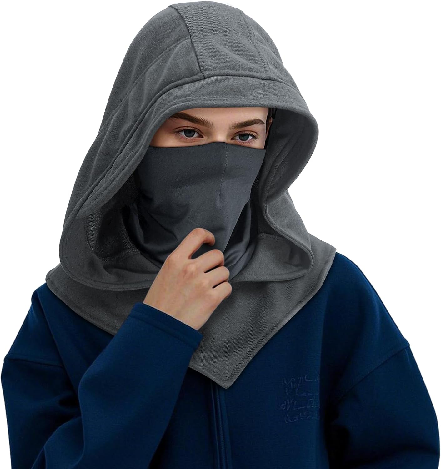 Daily Wear Breathable Face & Neck Gaiter Winter Warmer| Halloween Punk Rogue Hooded Scarf |Wide Variety Costume Cowl