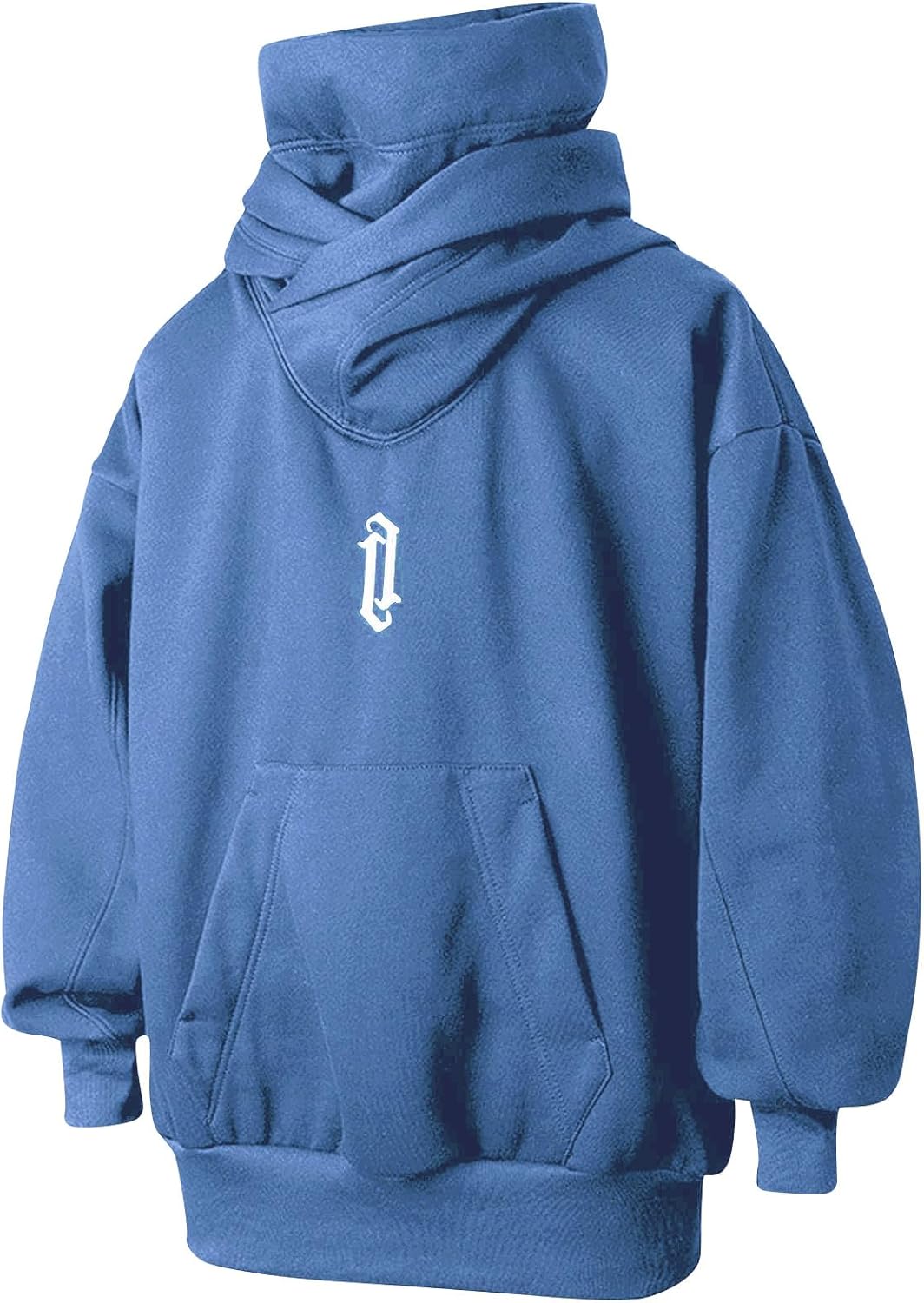 Men's Long Sleeve Fleece Hoodie Lightweight Tech Wear Soft Cotton Pullover Unisex Casual Hooded Sweatshirts