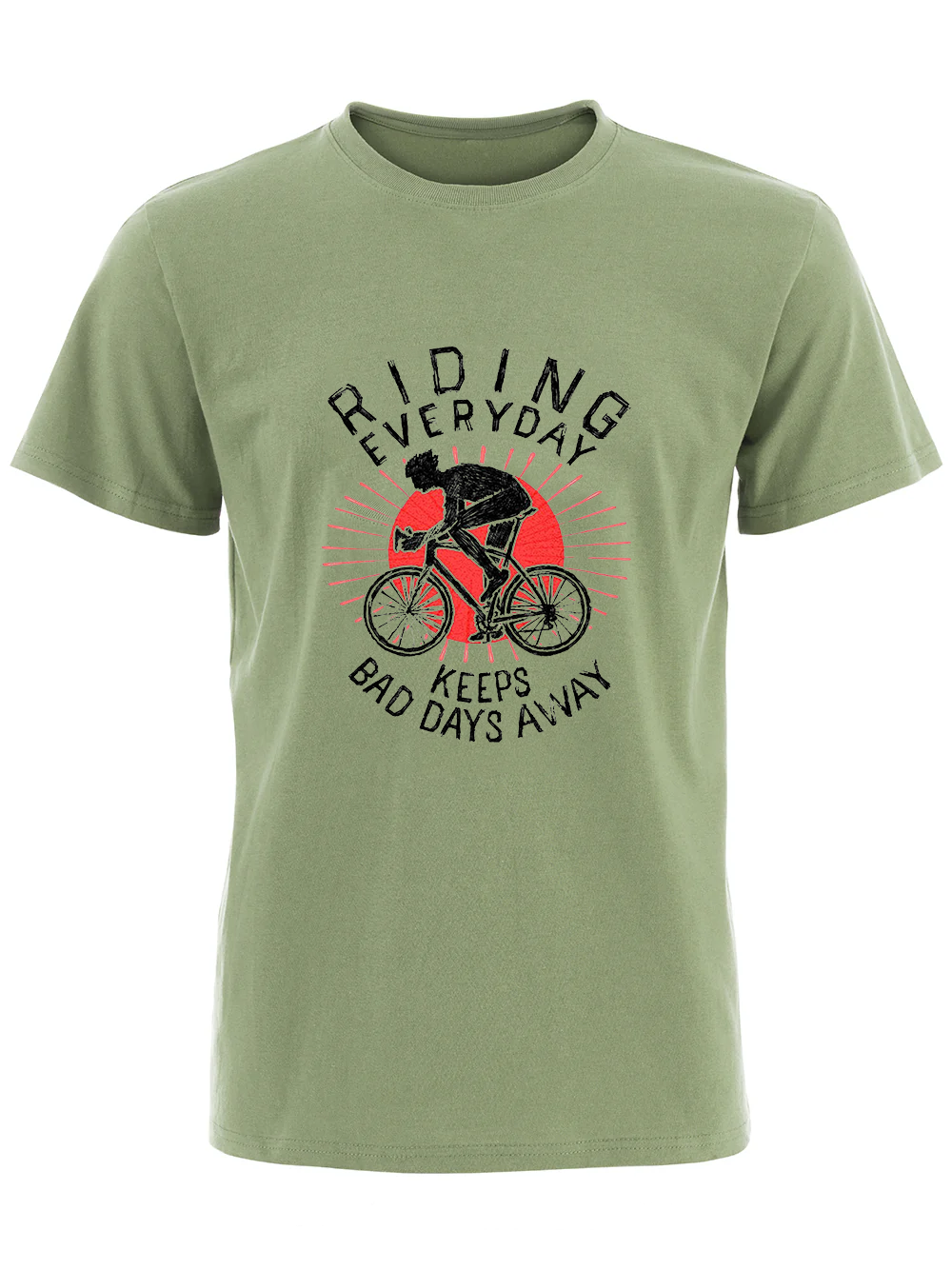 RideVogue Everyday Ride Printed Cotton T-shirt