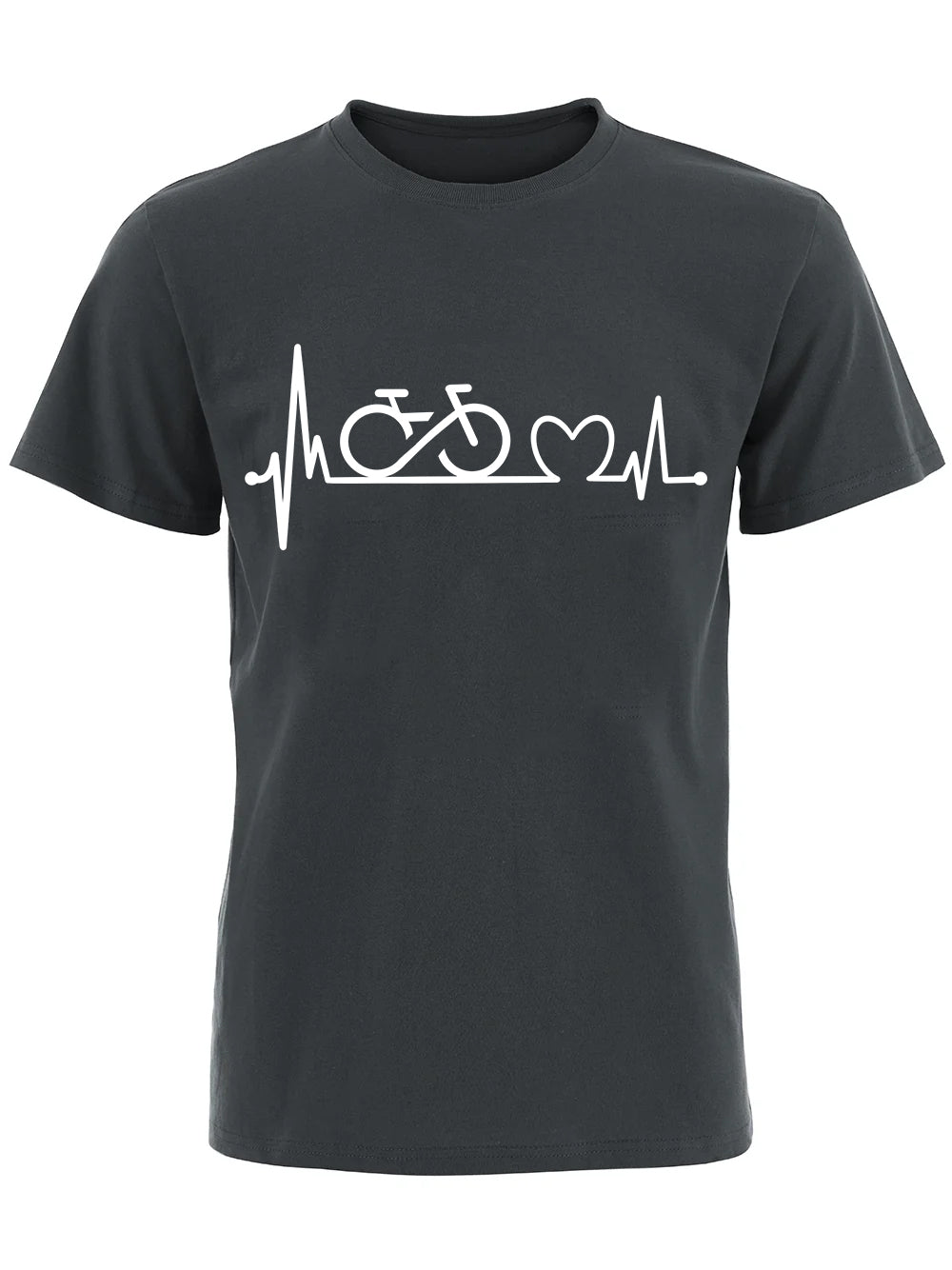 RideVogue Heartbeat Printed Cotton T-shirt