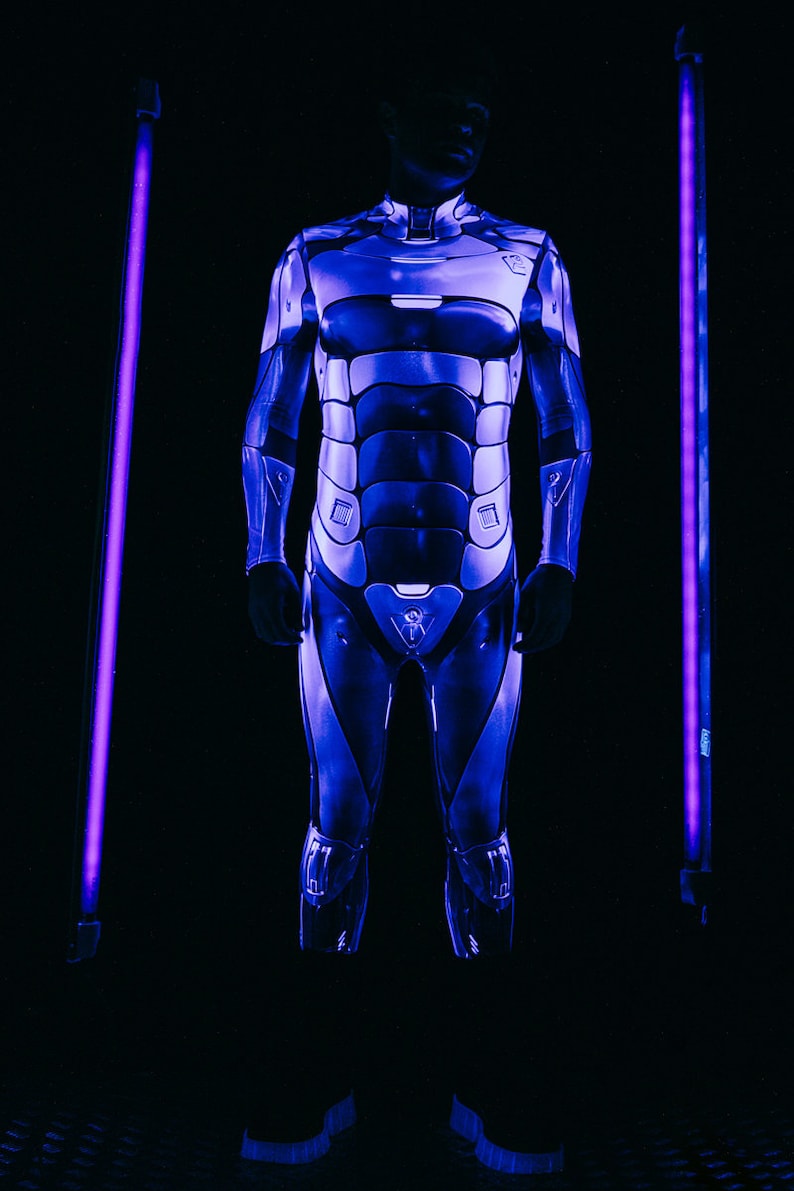 Robot Costume for Men, Male Cosplay Costume, Halloween Costume Men, Couple Halloween Costumes, Cyberpunk Men Costume, Sci-fi Clothing
