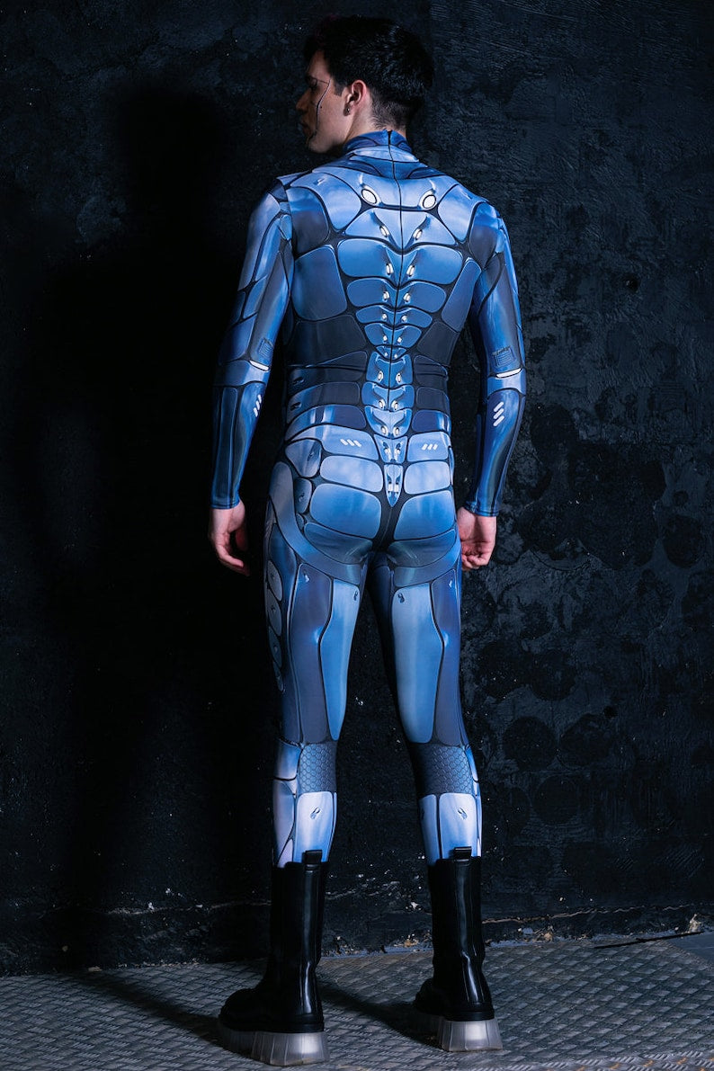 Robot Costume for Men, Male Cosplay Costume, Halloween Costume Men, Couple Halloween Costumes, Cyberpunk Men Costume, Sci-fi Clothing