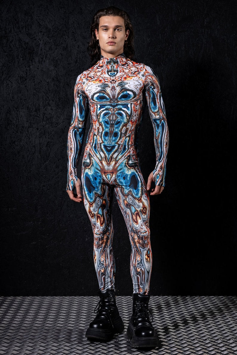 Alien Costume, Sexy Alien Costume for Men, Men Halloween Costume, Couples Costume, Duo Costumes, Sexy Couples Costume, One Piece Rave Outfit