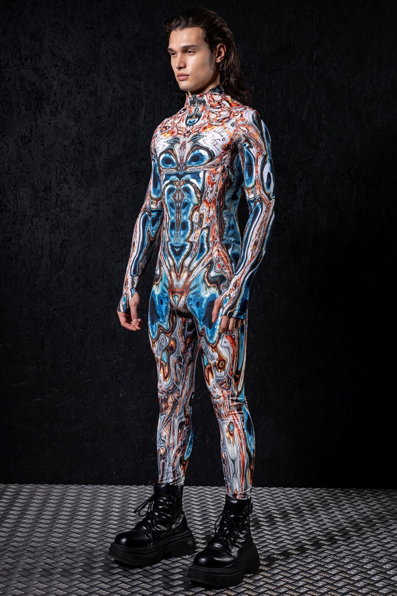 Alien Costume, Sexy Alien Costume for Men, Men Halloween Costume, Couples Costume, Duo Costumes, Sexy Couples Costume, One Piece Rave Outfit