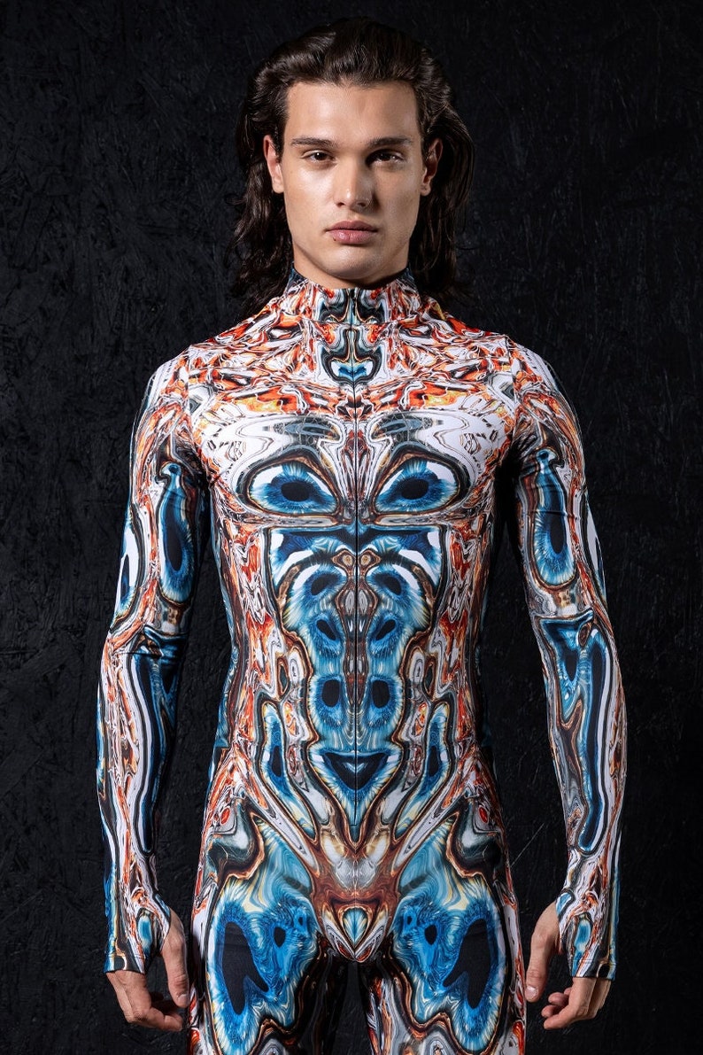 Alien Costume, Sexy Alien Costume for Men, Men Halloween Costume, Couples Costume, Duo Costumes, Sexy Couples Costume, One Piece Rave Outfit