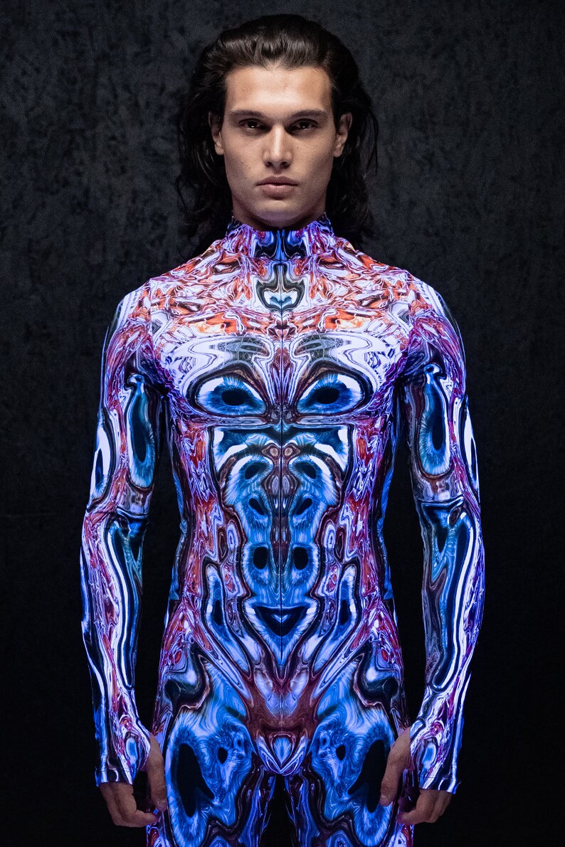 Alien Costume, Sexy Alien Costume for Men, Men Halloween Costume, Couples Costume, Duo Costumes, Sexy Couples Costume, One Piece Rave Outfit