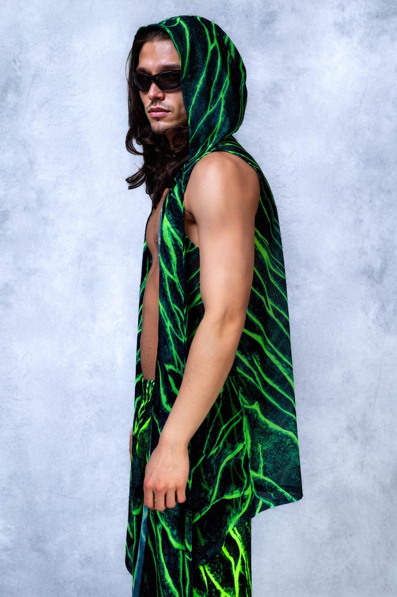 UV Reactive Psychedelic Pants: Men's Rave Festival Wear